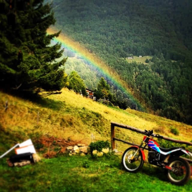 Rainbow🌲🍂🍄 #rainbow#after#storm#mountain#amazing#place#valcamonica#love
