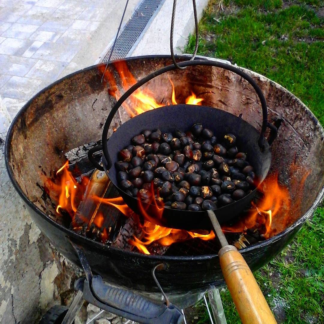 Caldarroste #loves_lombardia #vallecamonica #nature #food #chestnuts
