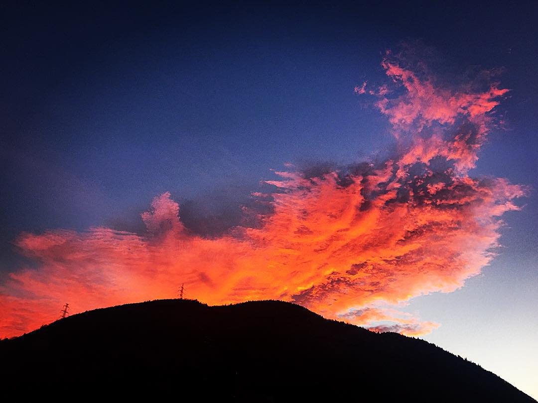 #sunset #landscape #nature #sky #clouds #mountains #vallecamonica #colours #love