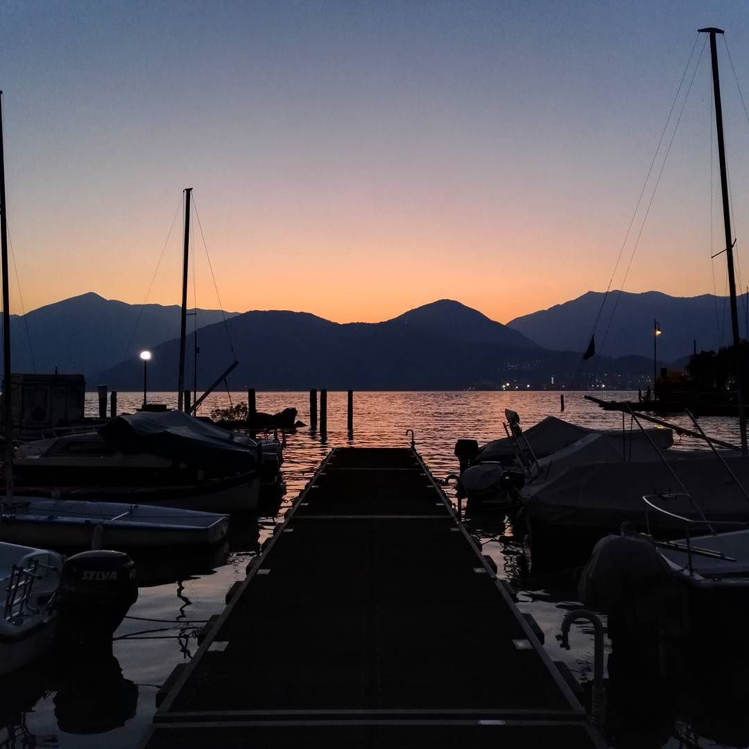 Lago d’iseo, autumn, sunset.
