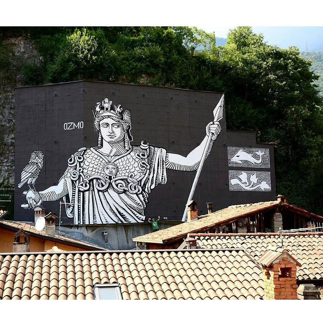 @Regrann from @vale_flojv5 – Minerva by @ozmone, Breno #ozmo#art#breno#murales#Minerva#civetta#saggezza#valledeisegni#vallecamonica#castello#instaphoto#graffiti #graffitiart #art #wallart #wallinart #contemporaryart #artecontemporanea #Valcamonica #Regrann #brescia #itineraribrescia #volgobrescia #lombardia #iglombardia #fotomurales #artworks
