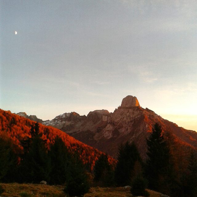 #tramonto sul #pizzobadile #vallecamonica#parcoadamello#zumella#paspardo