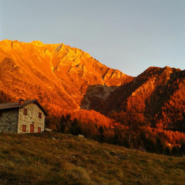 #tramonto in #zumella #paspardo#vallecamonica #autunnoparcoadamello