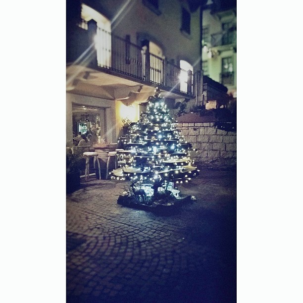 Il bello dell’inverno 😍 #albero #legno #luci #wintertime #Christmastime #atmosferanatalizia #PontediLegno #Valcamonica #picoftheday #photooftheday #instasize