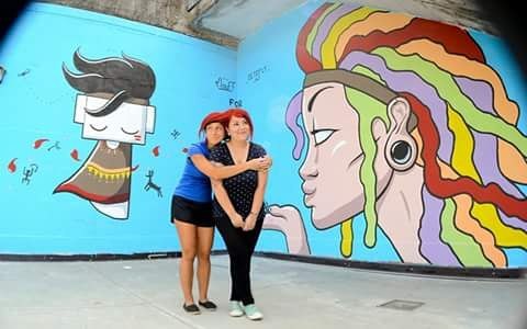 Wall in art ♡ # art #artist #girls #wall #wallinart #wallart #paintings #summer #brush #native #colors #colorful #octoflyart #mooff #collaboration #vallecamonica #italy #artwork #handmade #followme #support #supportyourlocalartist