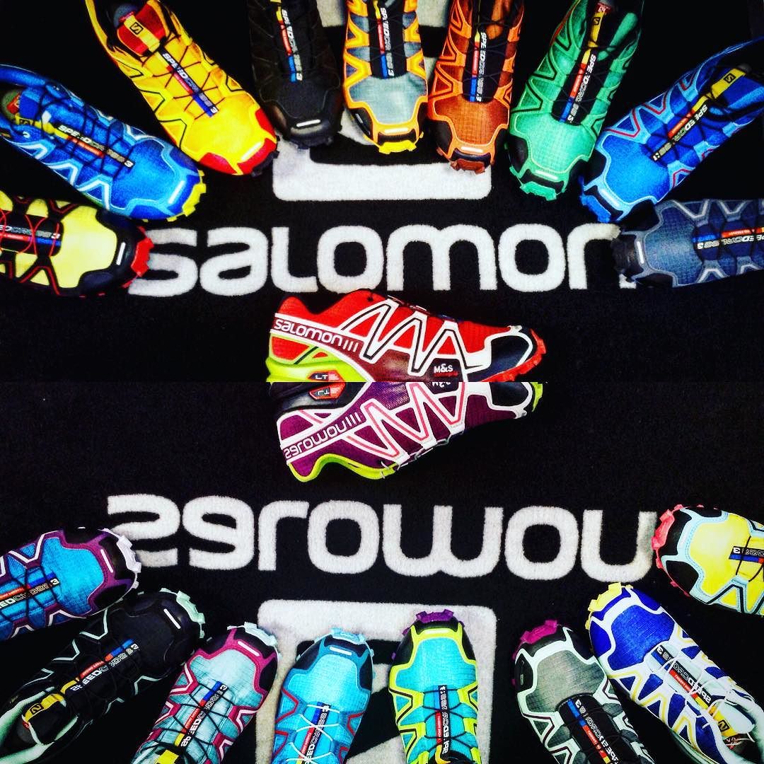 Sono arrivati i #nuovicolori di #salomon sono bellissime e coloratissime…. #mercatodellascarpa #braone #bs #vallecamonica
